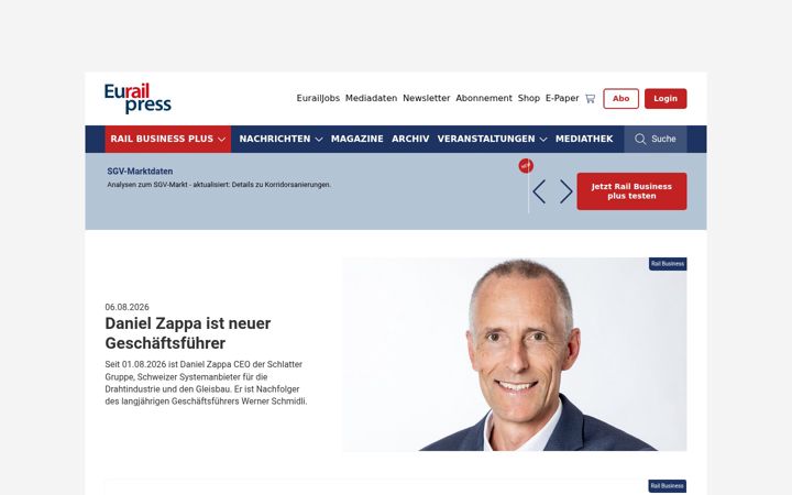Screenshot of eurailpress.de