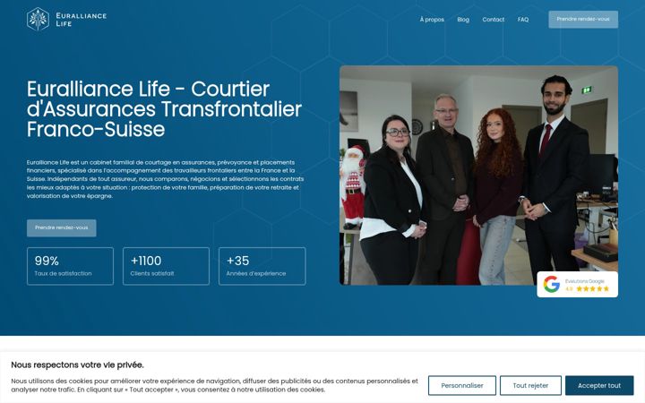 Screenshot of euralliancelife.com