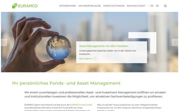 Ekrānuzņēmums no euramco-asset.de