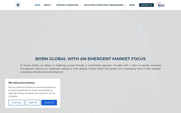 Screenshot of eurasiaglobal.uk