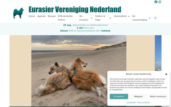 Screenshot von eurasier.nl