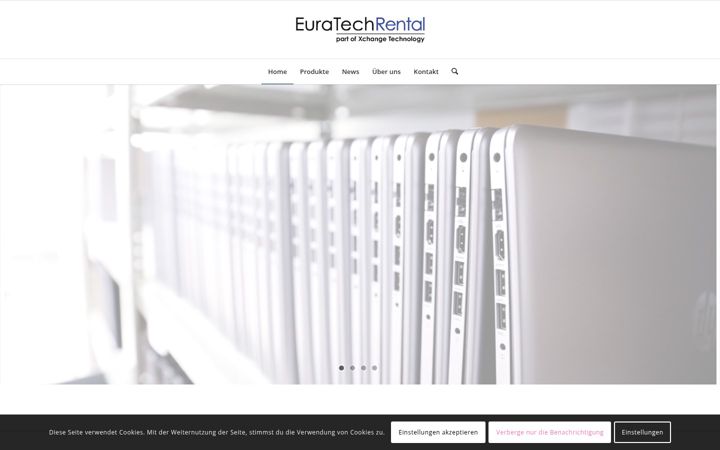 Captură de ecran a euratech-rental.de