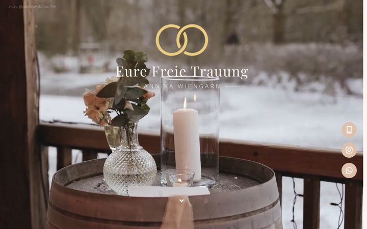 Screenshot of eure-freietrauung.de