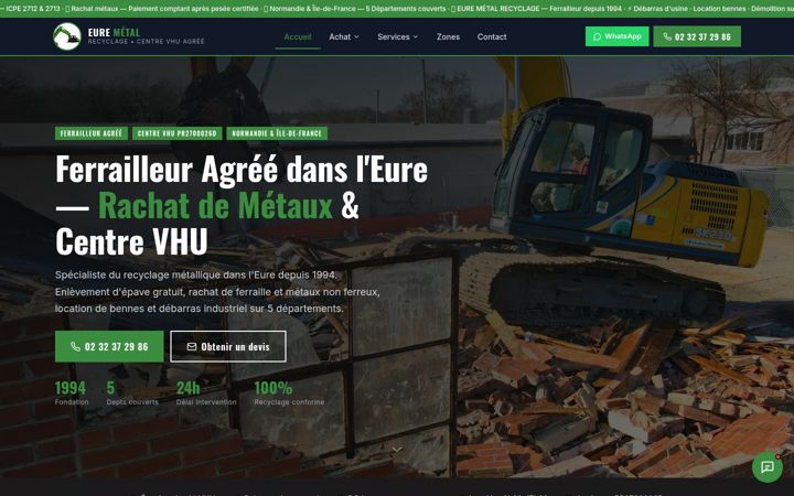Screenshot di eure-metal-recyclage.fr