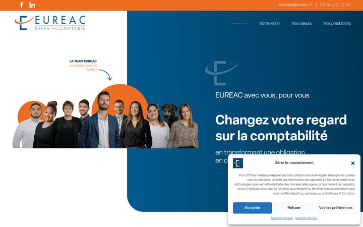 Screenshot di eureac.fr