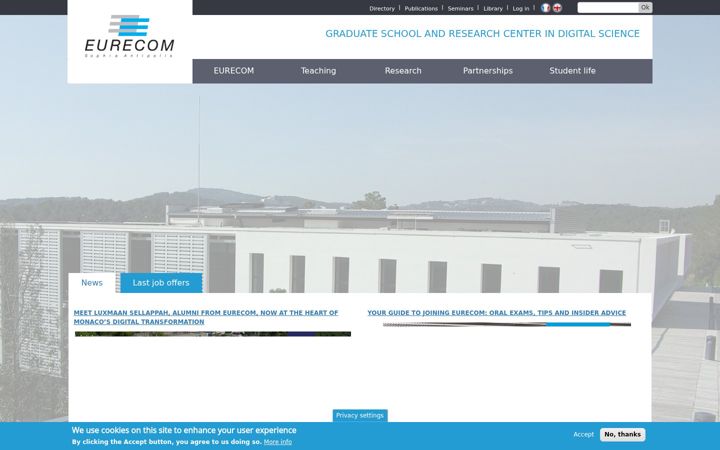 Screenshot of eurecom.fr