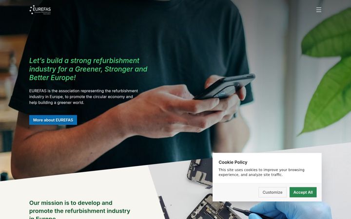 Screenshot of eurefas.com
