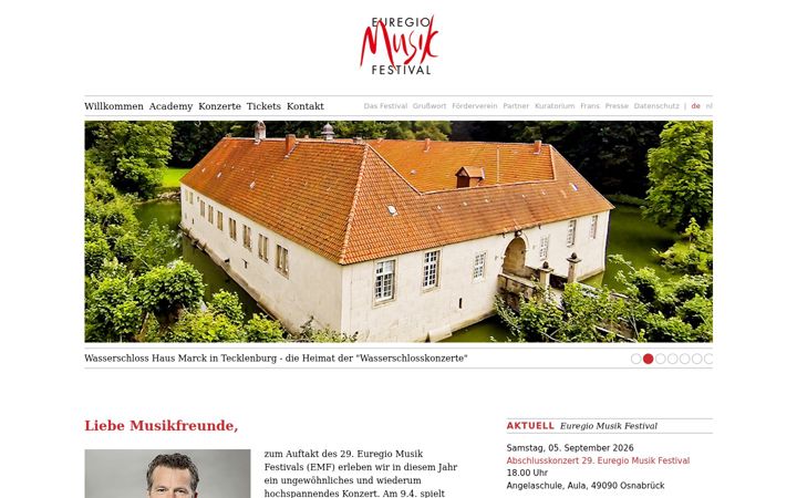 Screenshot of euregio-musikfestival.de