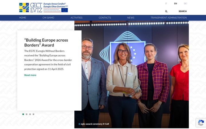 Screenshot of euregio-senzaconfini.eu