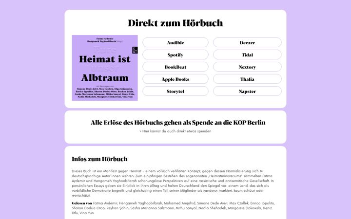 Screenshot of eureheimatistunseralbtraum.de