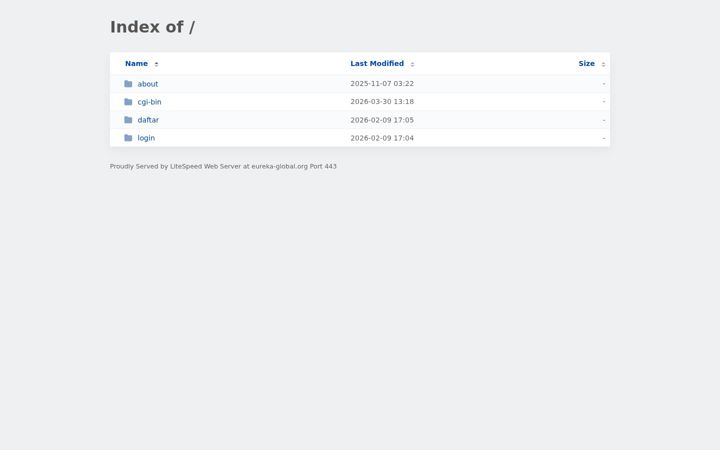 Screenshot of eureka-global.org