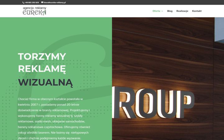 Screenshot of eureka-reklamy.pl