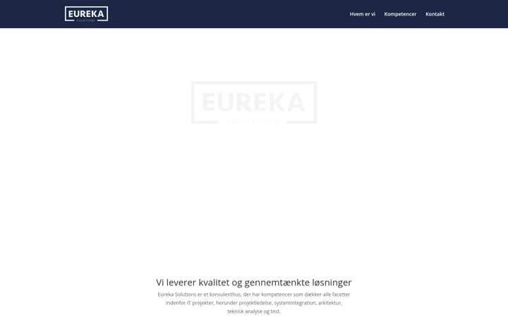 Captura de pantalla de eureka-solutions.dk