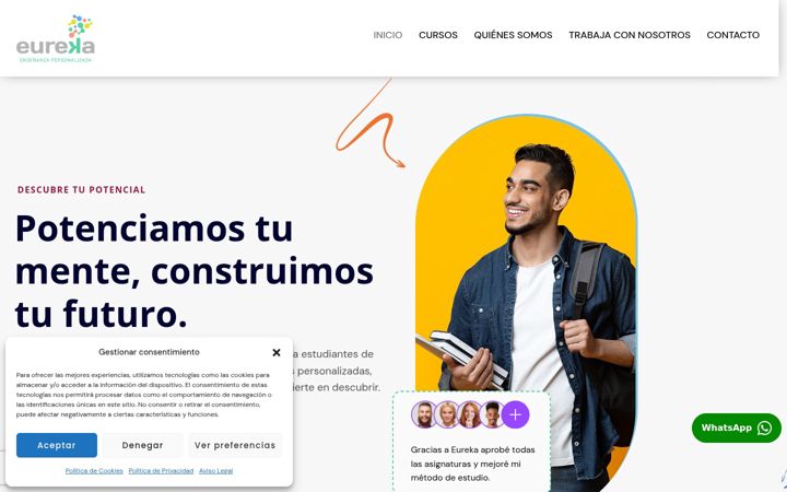 Screenshot of eurekaacademia.es