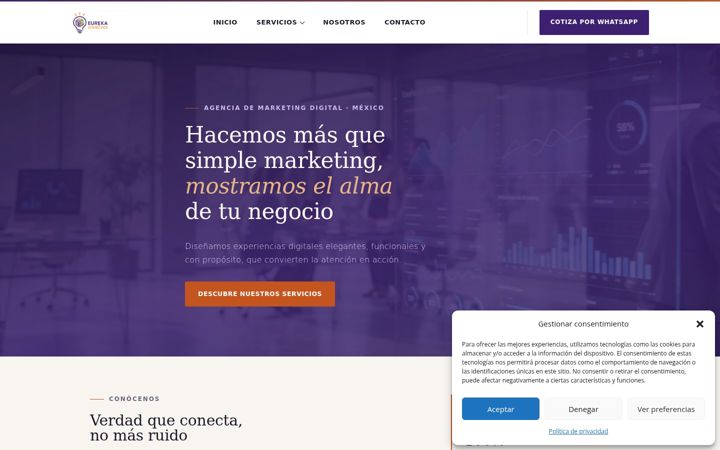 Screenshot of eurekacreativos.com