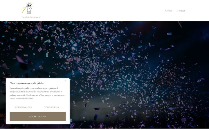Screenshot of eurekaevenement.fr