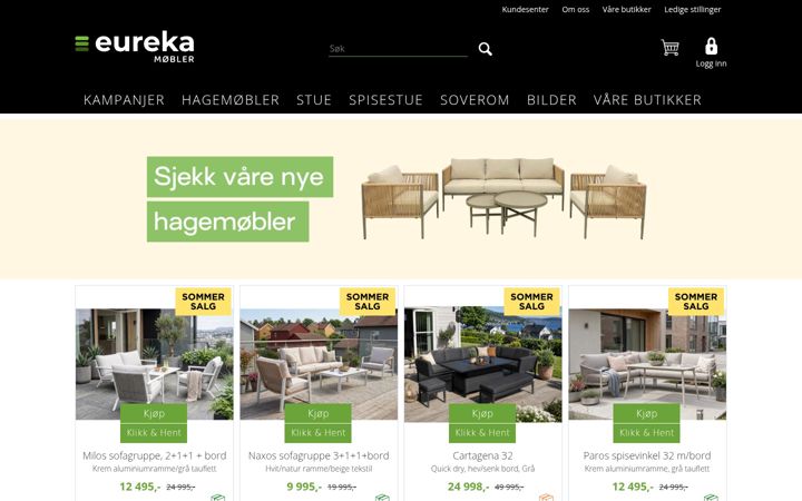 Screenshot of eurekamobler.no