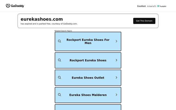 Screenshot of eurekashoes.com