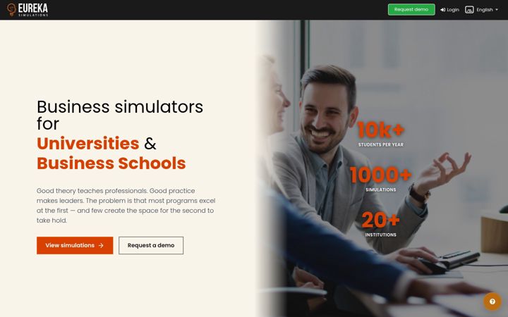 Screenshot of eurekasimulations.com