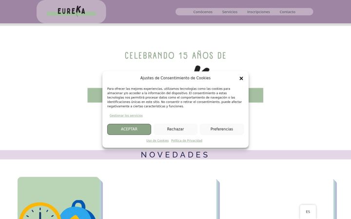 Screenshot ta' eurekazgz.es