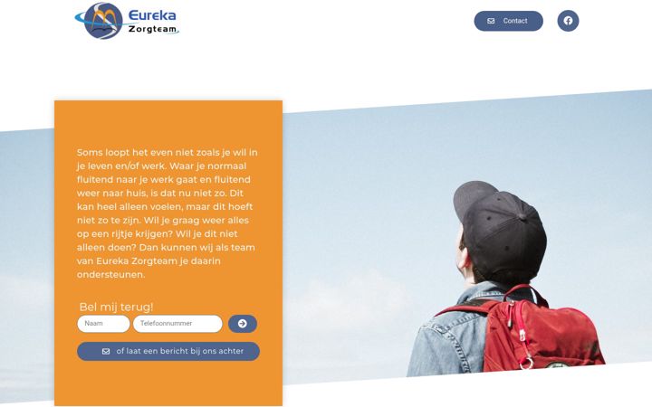 Screenshot ta' eurekazorgteam.nl