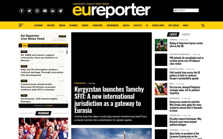 Screenshot ta' eureporter.co