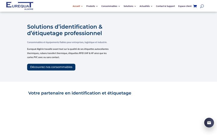 Screenshot of eurequat-algerie.com