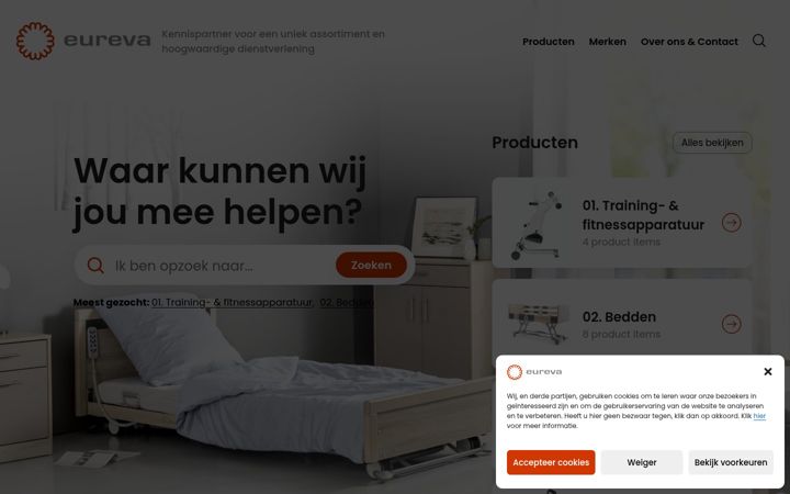 Screenshot ta' eureva.nl