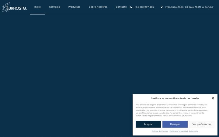 Screenshot of eurhostel.com