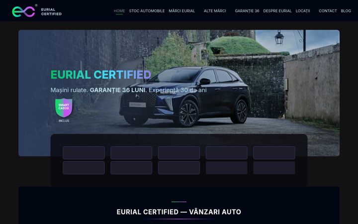 Екранна снимка на eurialcertified.ro