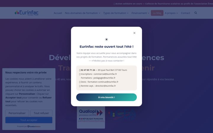 Screenshot of eurinfac.com