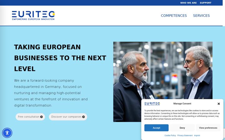 Zrzut ekranu euritec.eu