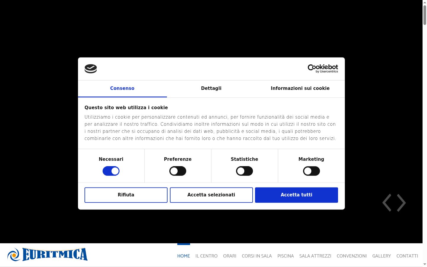 Zrzut ekranu banera zgody wyświetlanego przed jakąkolwiek interakcją