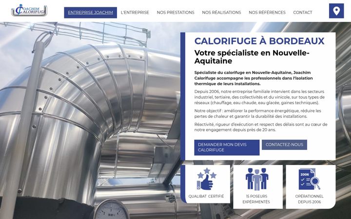 Screenshot of eurl-joachim-calorifuge.fr