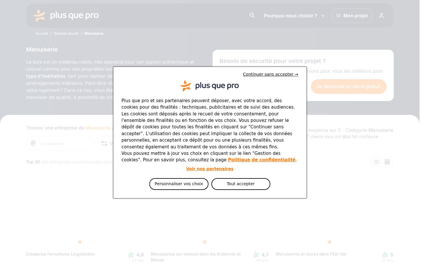 Snímka obrazovky banera súhlasu zobrazeného pred akoukoľvek interakciou