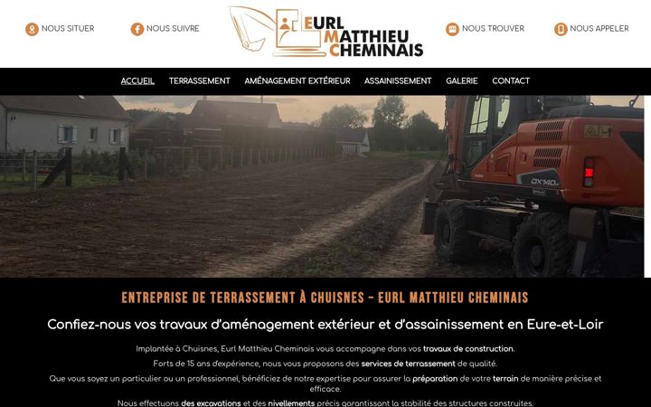 Screenshot of eurl-matthieu-cheminais.fr