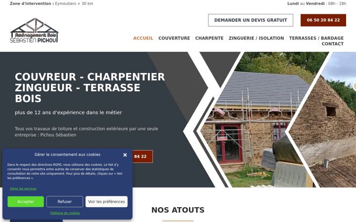Screenshot of eurl-pichou.fr
