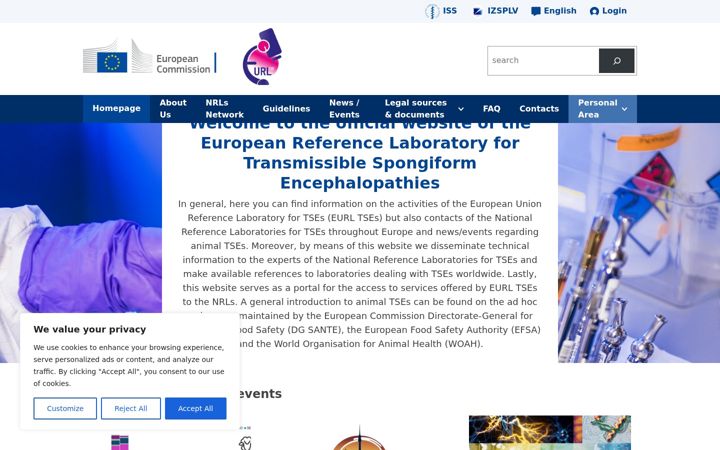 Screenshot of eurl-tse.eu
