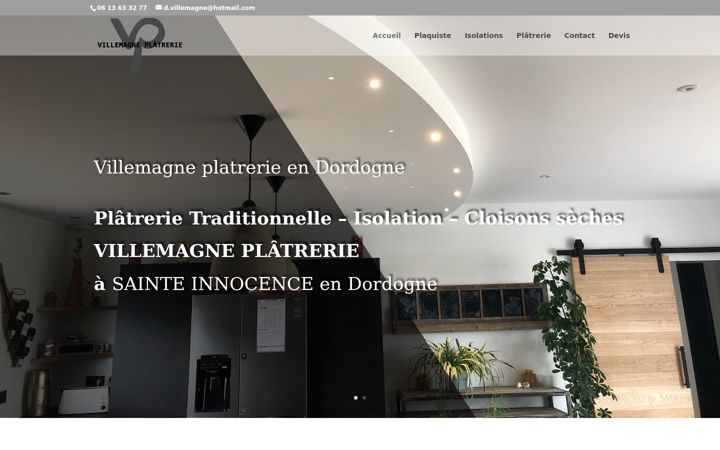 Screenshot di eurl-villemagne-platrerie.fr