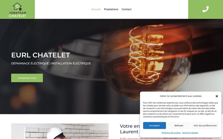 Screenshot of eurlchatelet.fr