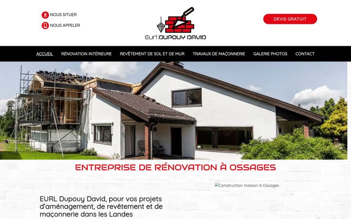 Screenshot of eurldupouydavid.fr
