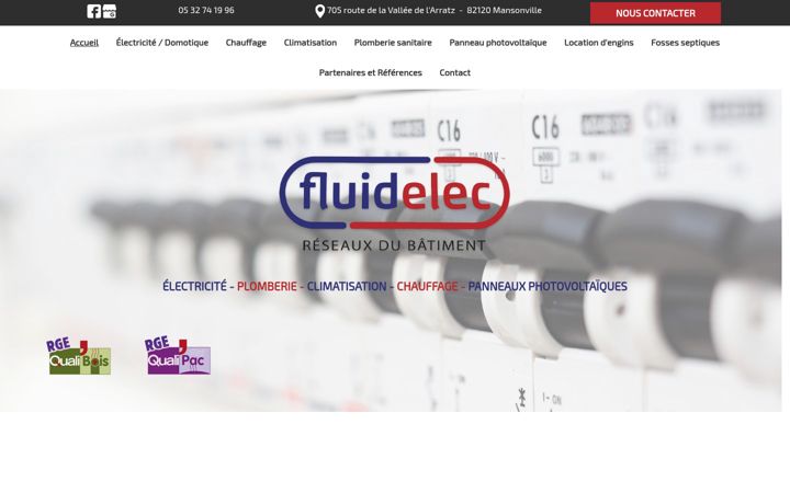 Screenshot von eurlfluidelec.fr