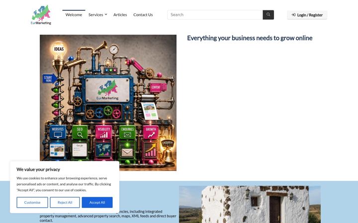 Zrzut ekranu eurmarketing.net
