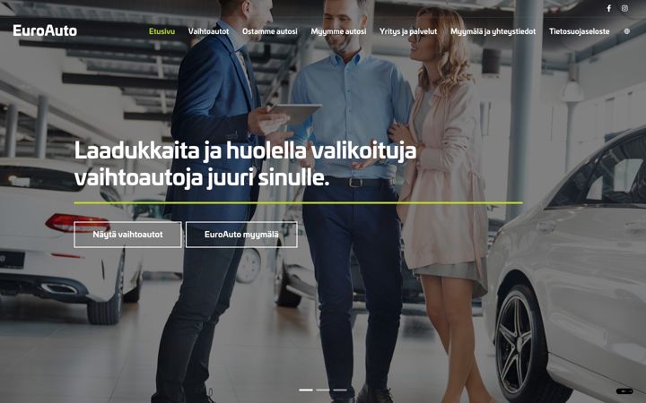 Screenshot ta' euro-auto.fi
