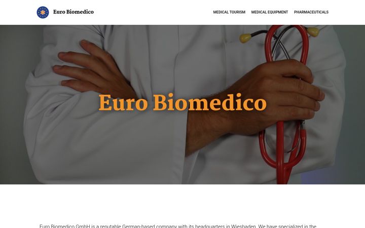 Screenshot of euro-biomedico.eu