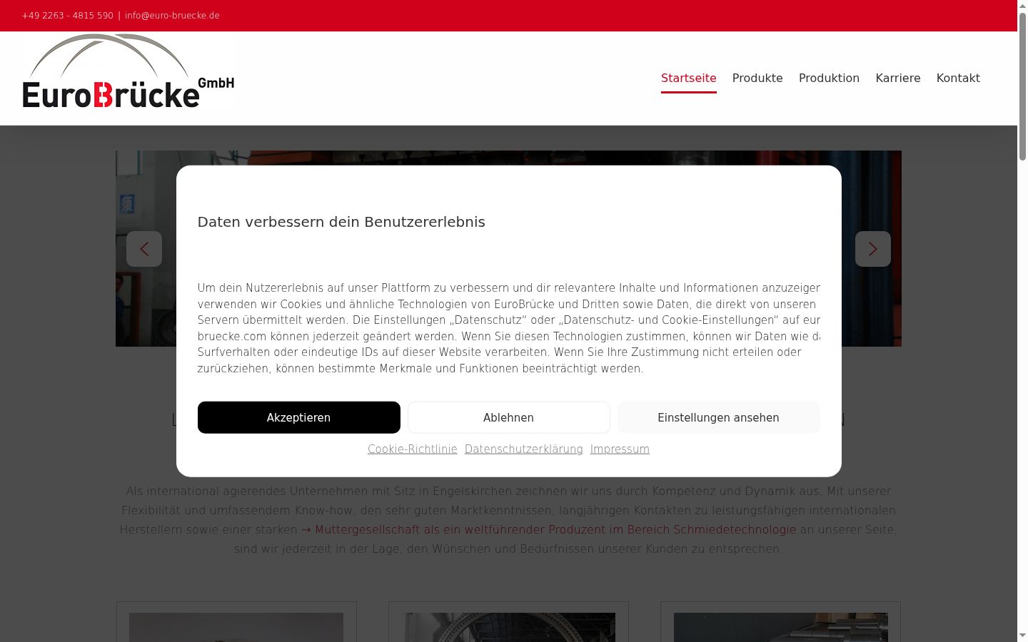 Ekrānuzņēmums ar piekrišanas baneri, kas tika rādīts pirms jebkādas mijiedarbības