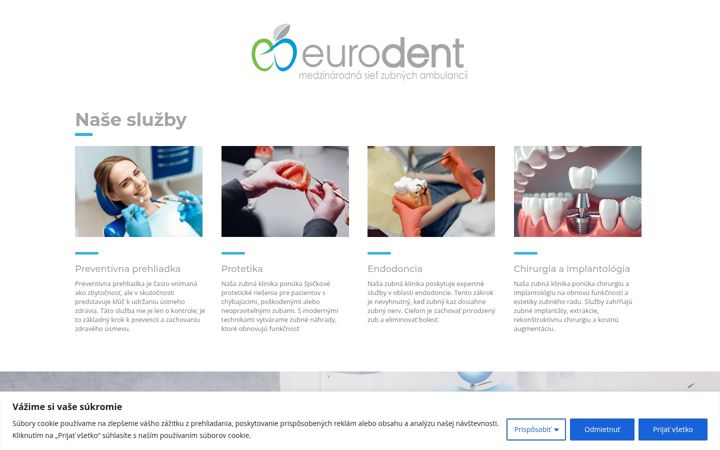 Screenshot von euro-dent.sk