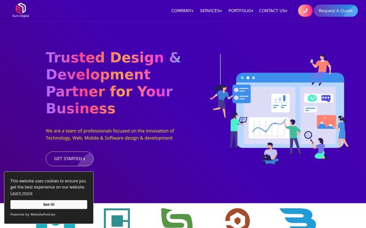 Screenshot of euro-digital.co.uk