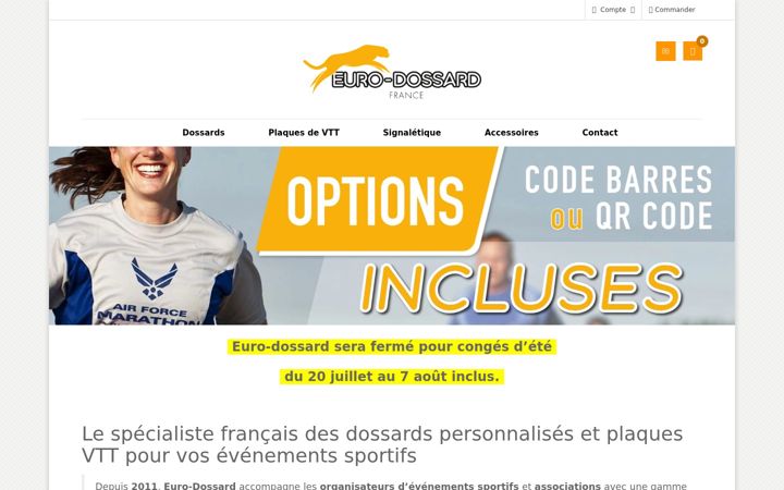 Screenshot of euro-dossard.com