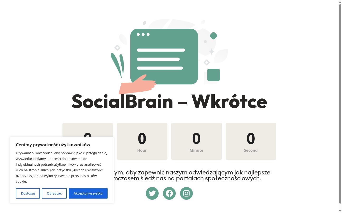 Captură de ecran a bannerului de consimțământ afișat înainte de orice interacțiune